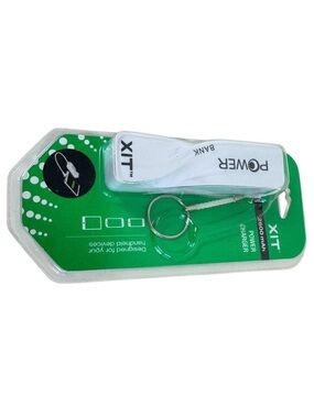 New XIT Power Bank Portable Charger 2600 mAh White USB‎ Charging Cable Included